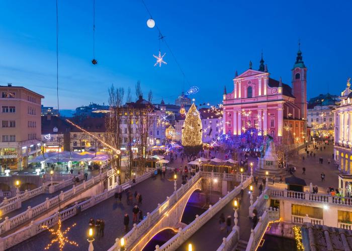 Mercatini di Natale a Lubiana, Bled e Grotte di Postumia