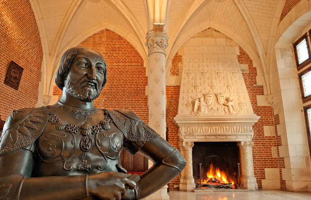 Statua di Francesco I, Castello di Amboise ©LdeSerres